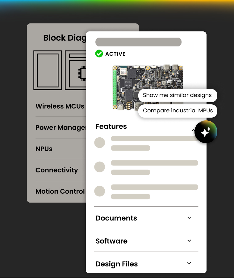 Moving between pages? Keep asking as you browse. Your conversation stays with you, with relevant content and links Image
